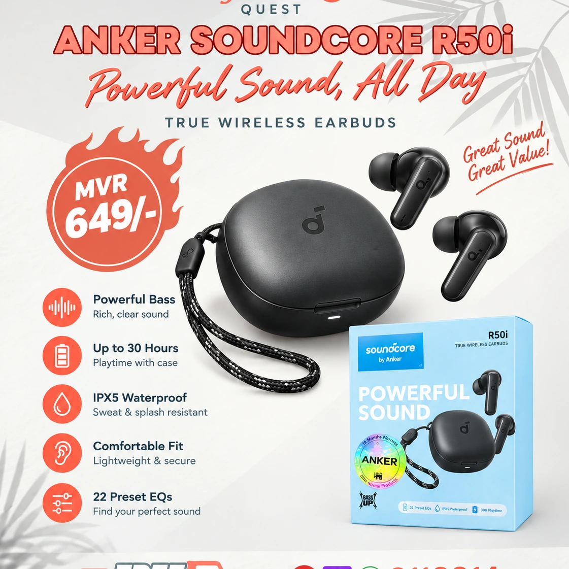 Anker Soundcore R50i True Wireless Earbuds