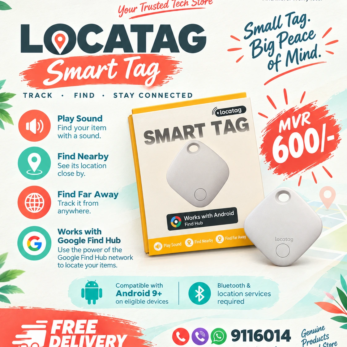 Locatag Smart Tag - Bluetooth Tracker