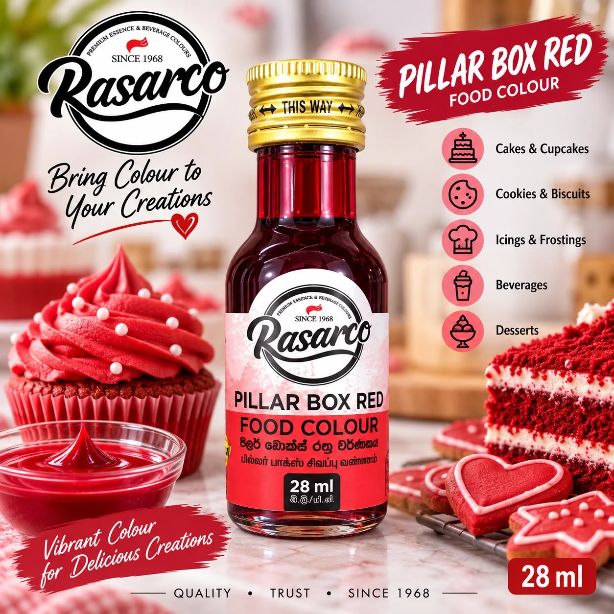 Rasarco Pillar Box Red 28ml