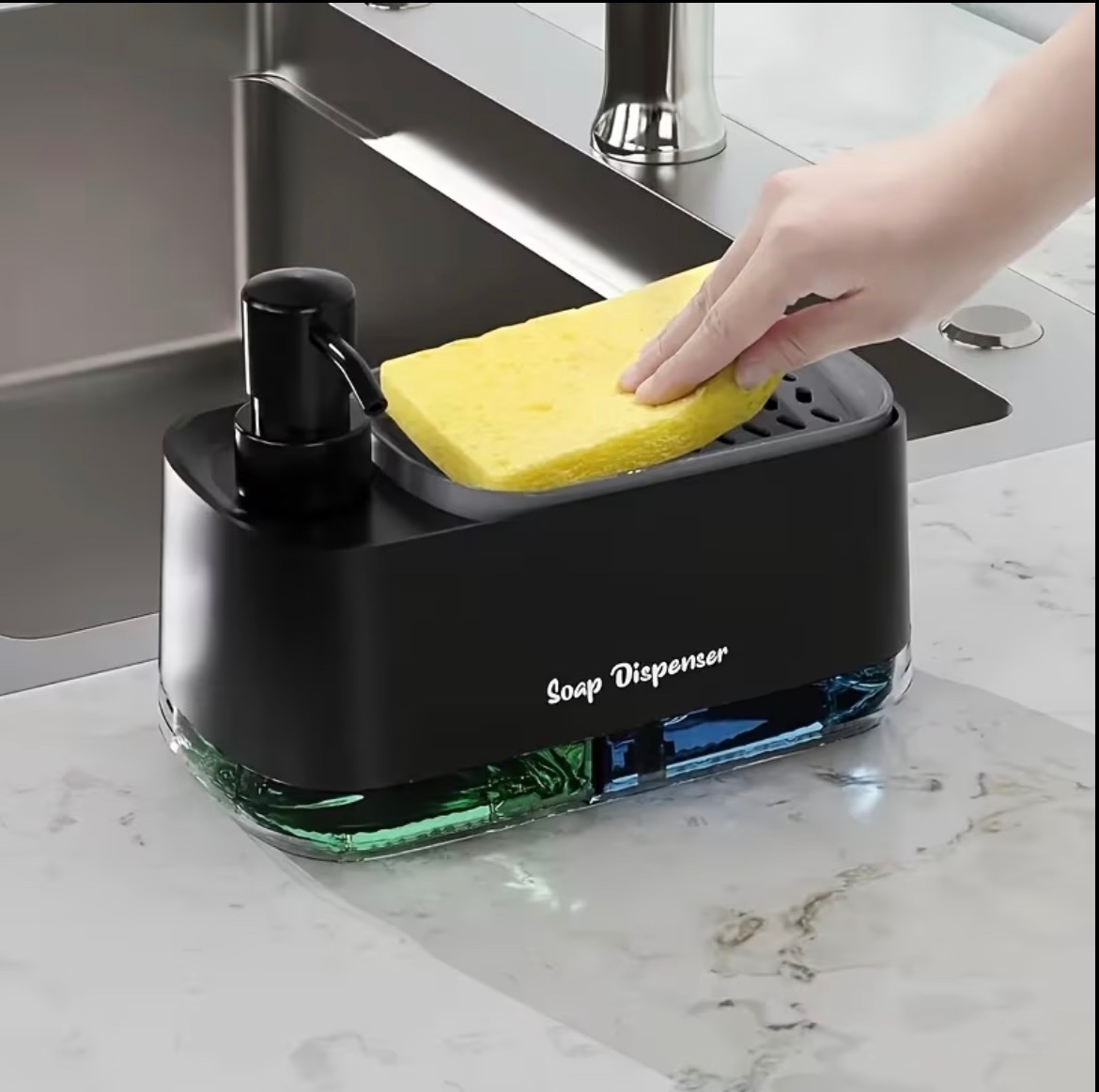 2-in-1 Soap Dispenser and Sponge Holder