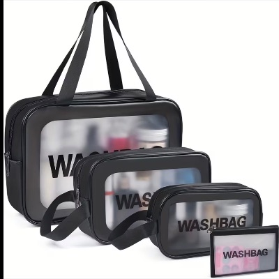 4pcs Set Portable Toiletry Bag Travel Organizer