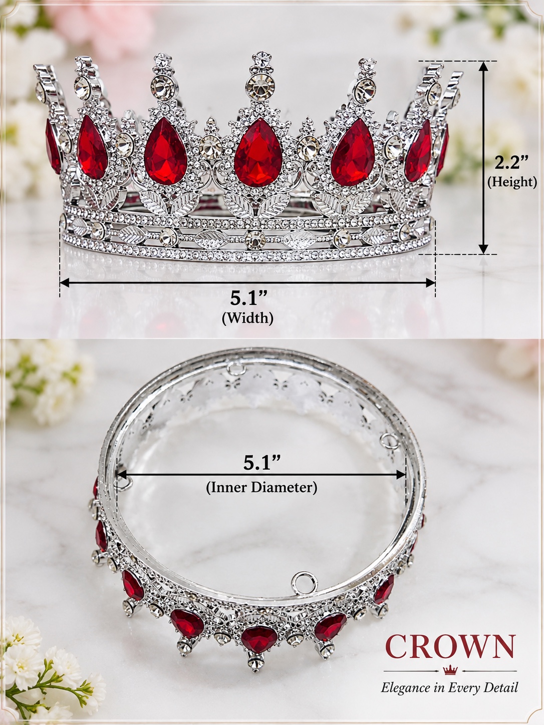 Crown 5" Silver