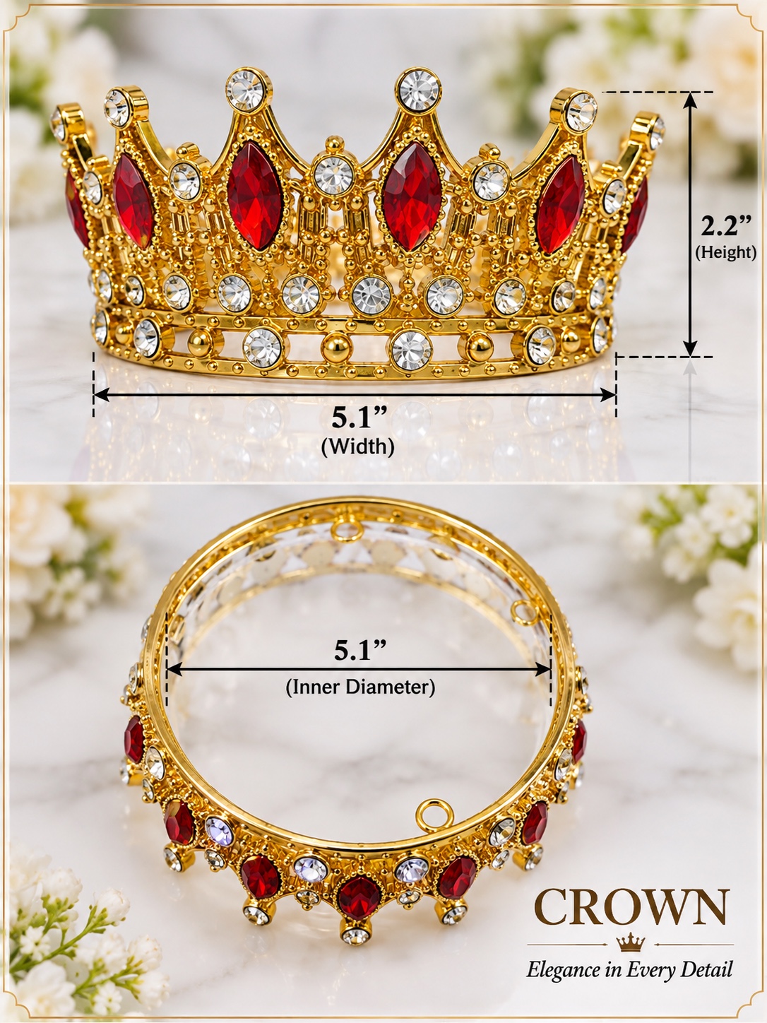 Crown 5" Gold