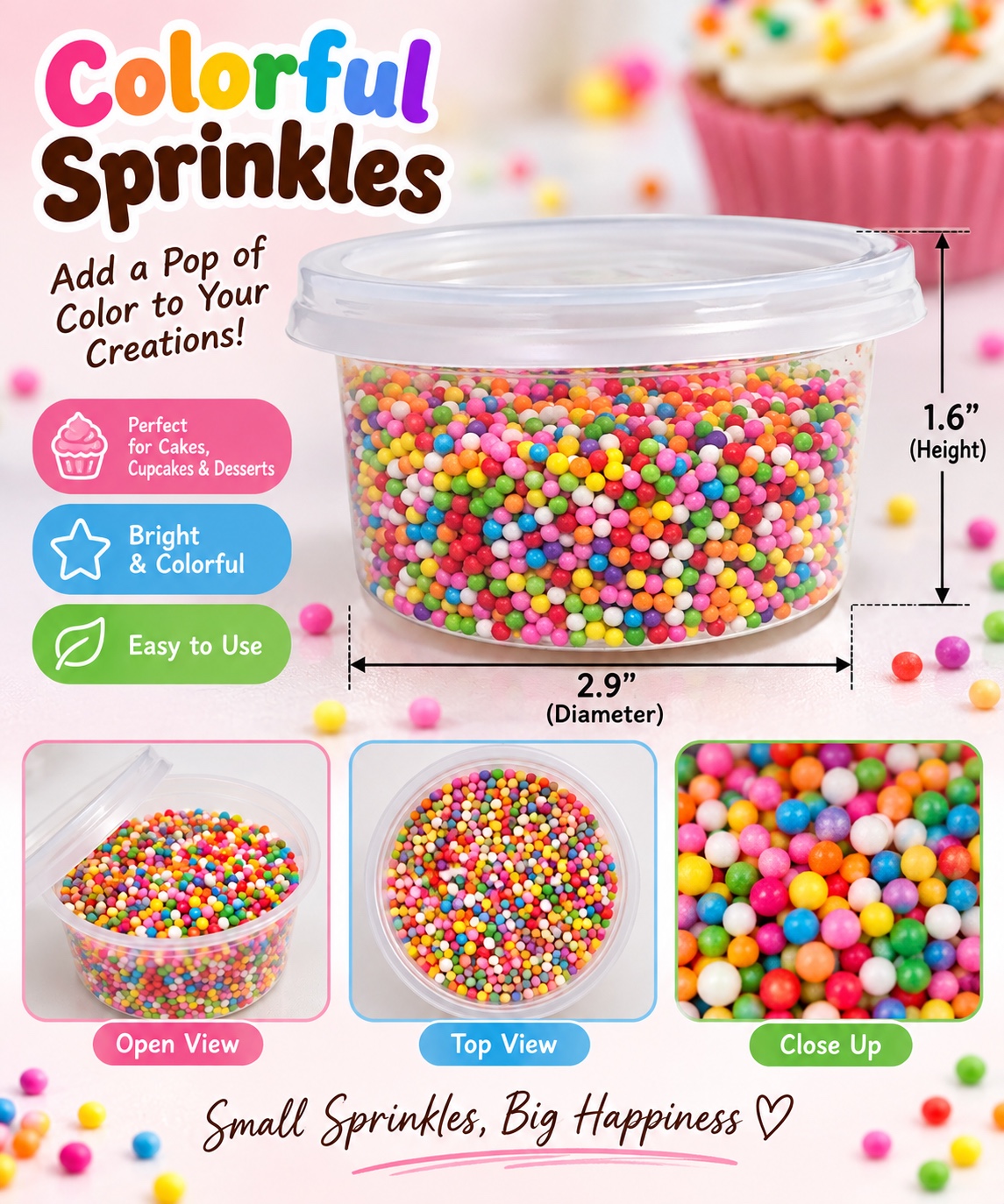 Sprinkle (Mix color balls) 50g